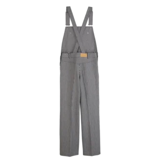 Marineblau – Jacquard-Streifen-Jumpsuit