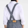Marineblau – Jacquard-Streifen-Jumpsuit Marineblau – Jacquard-Streifen-Jumpsuit