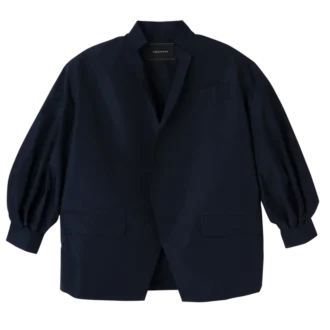 Marineblau – Kimonojacke aus technischem Taft