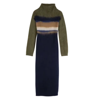 Marineblau – Strickkleid