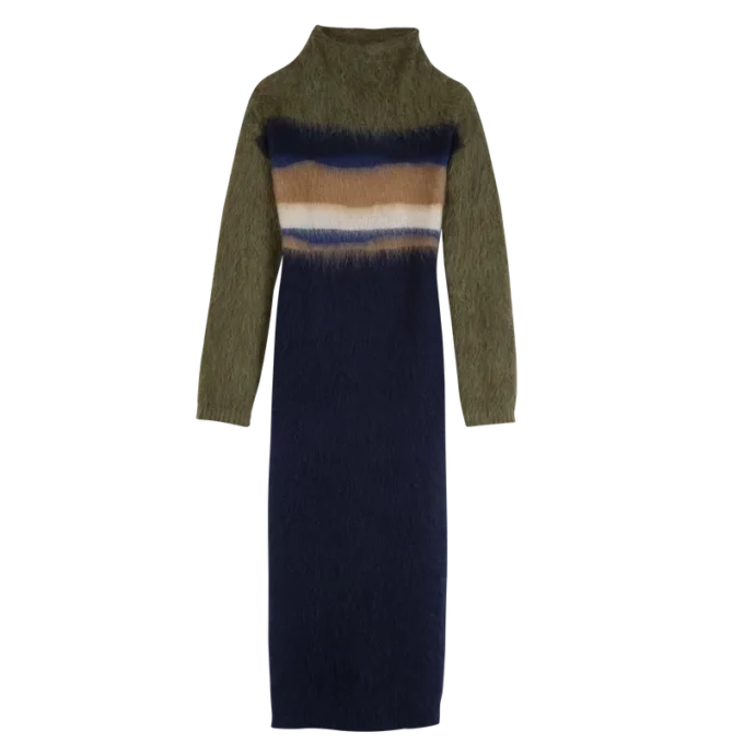 Marineblau – Strickkleid
