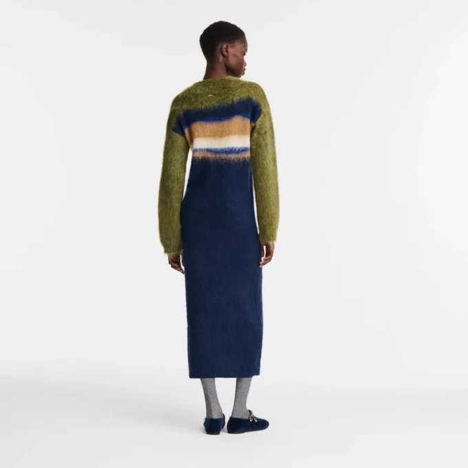 Marineblau – Strickkleid