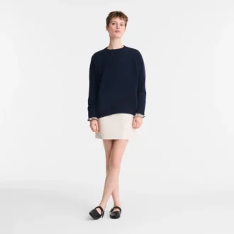 Marineblau – Strickpullover