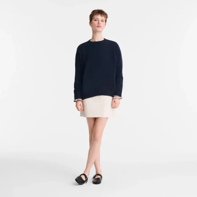 Marineblau – Strickpullover Marineblau – Strickpullover