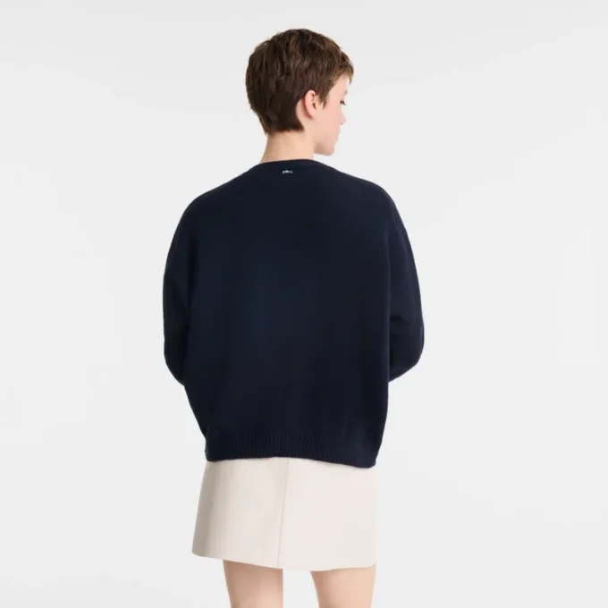 Marineblau – Strickpullover Marineblau – Strickpullover
