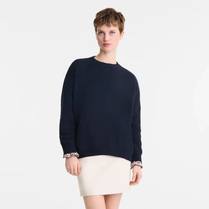 Marineblau – Strickpullover Marineblau – Strickpullover