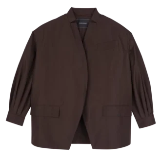 Mocha – Kimonojacke aus technischem Taft