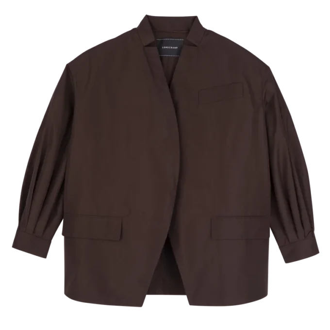 Mocha – Kimonojacke aus technischem Taft Mocha – Kimonojacke aus technischem Taft