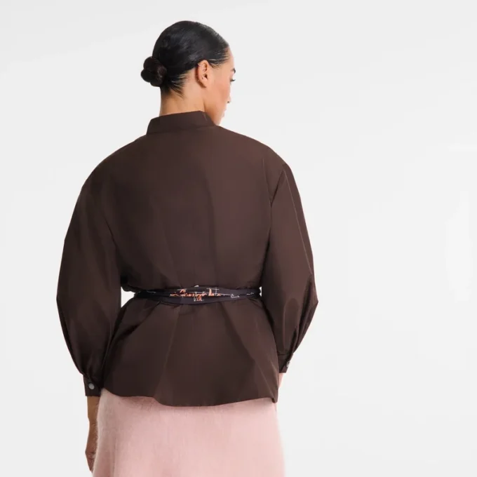 Mocha – Kimonojacke aus technischem Taft Mocha – Kimonojacke aus technischem Taft