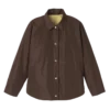 Mokka/Pistazie – Technische Taftjacke mit Wattierung