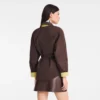 Mokka/Pistazie – Technische Taftjacke mit Wattierung