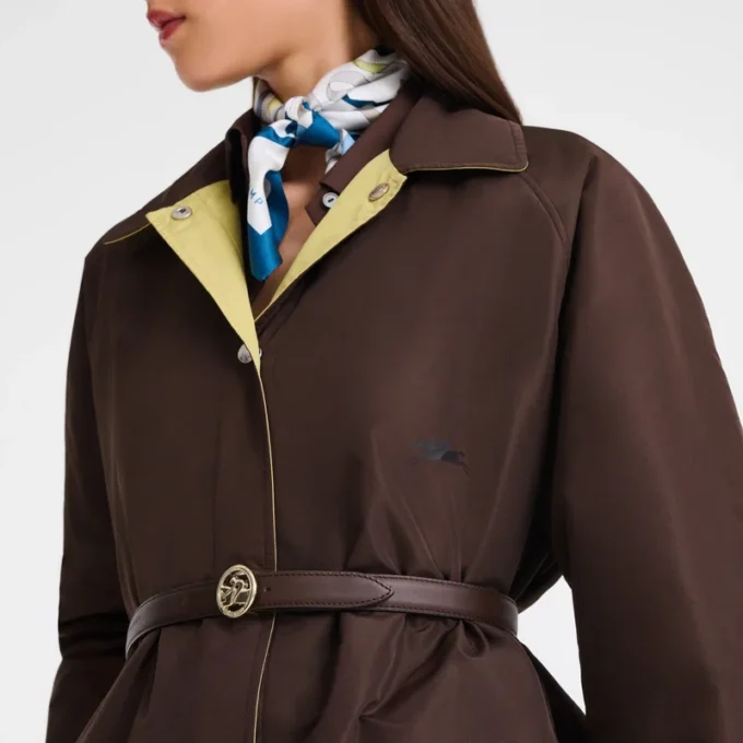 Mokka/Pistazie – Technische Taftjacke mit Wattierung