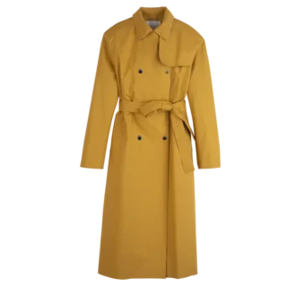 Muskat – Wasserabweisender Trenchcoat aus technischem Canvas