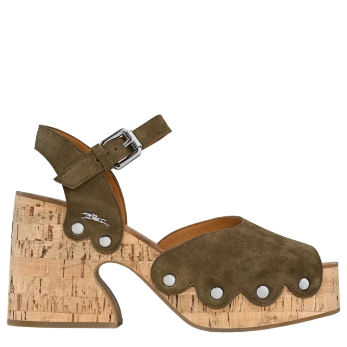 Olive – Leder La Cigale Sandalen Olive – Leder La Cigale Sandalen
