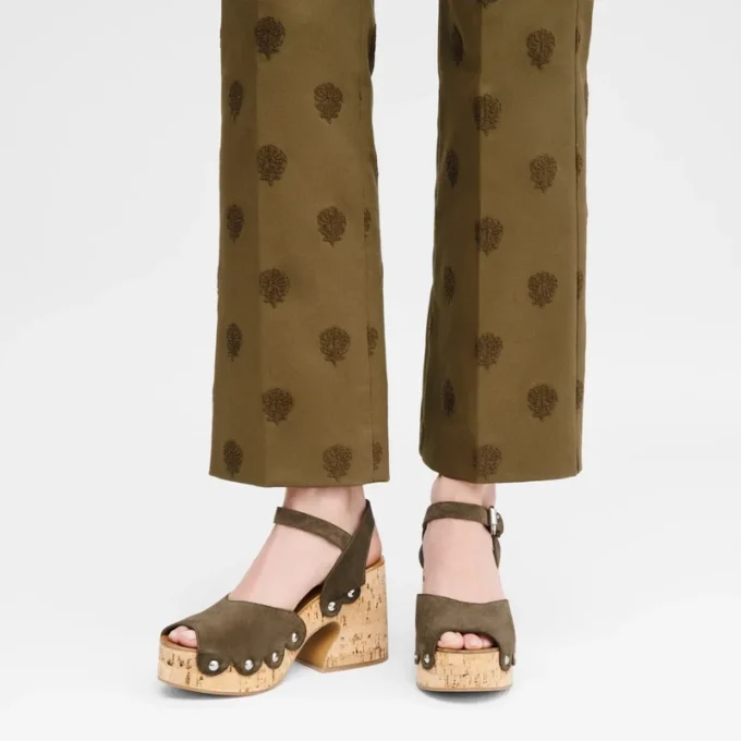 Olive – Leder La Cigale Sandalen Olive – Leder La Cigale Sandalen