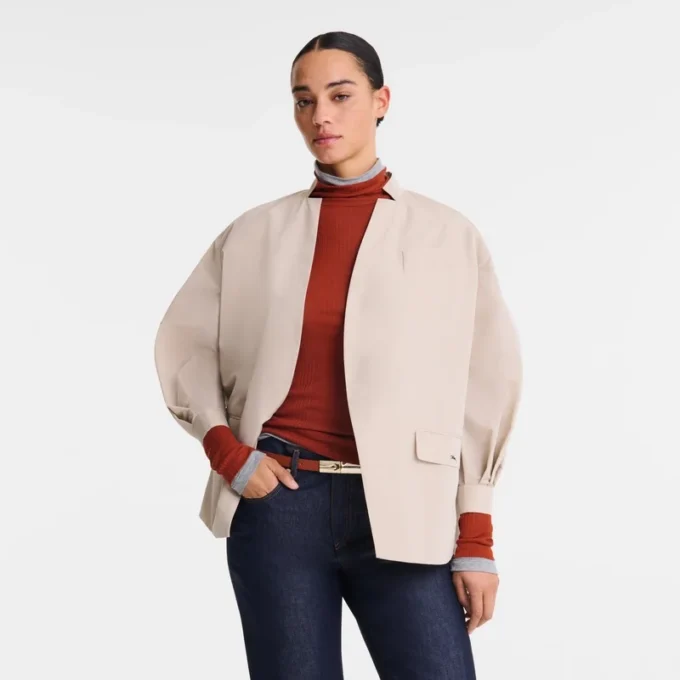 Papier – Kimonojacke aus technischem Taft Papier – Kimonojacke aus technischem Taft