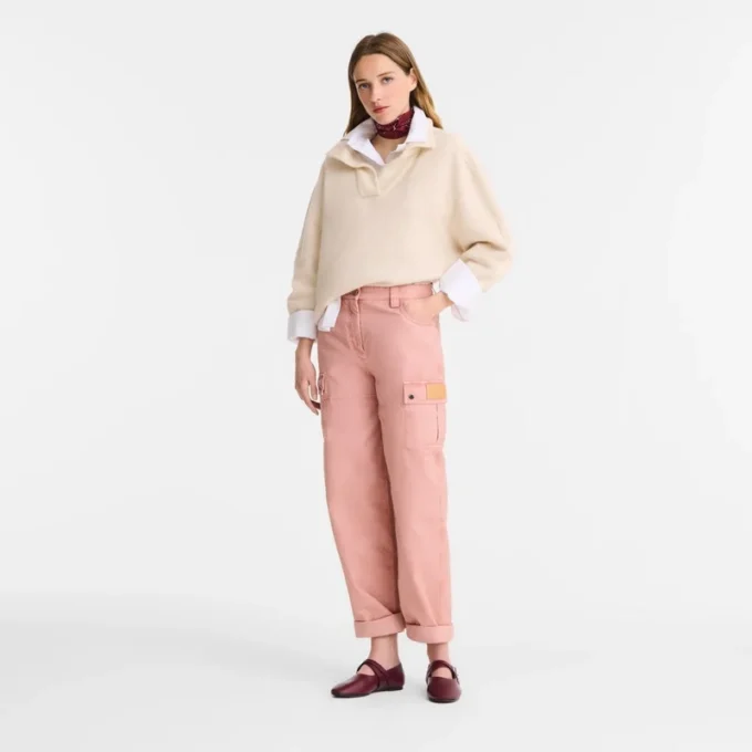 Pink Tea – Überfärbte Baumwollhose