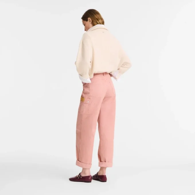 Pink Tea – Überfärbte Baumwollhose