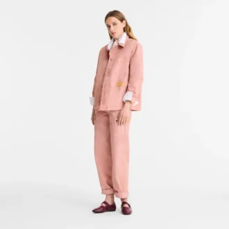 Pink Tea – Überfärbte Baumwolljacke