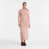 Pink Tea – Langes Strickkleid