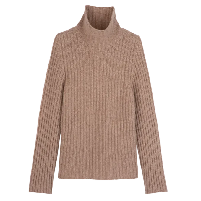 Pink Tea – Strickpullover mit hohem Kragen Pink Tea – Strickpullover mit hohem Kragen