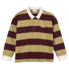 Pistazie/Burgunderrot – Gestreiftes Jersey-Poloshirt Pistazie/Burgunderrot – Gestreiftes Jersey-Poloshirt