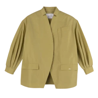 Pistazie – Kimonojacke aus technischem Taft