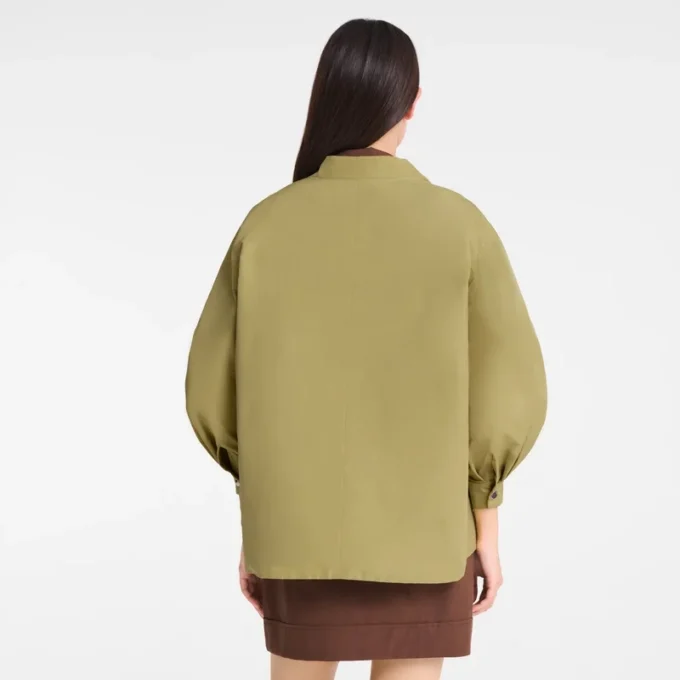 Pistazie – Kimonojacke aus technischem Taft