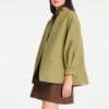 Pistazie – Kimonojacke aus technischem Taft