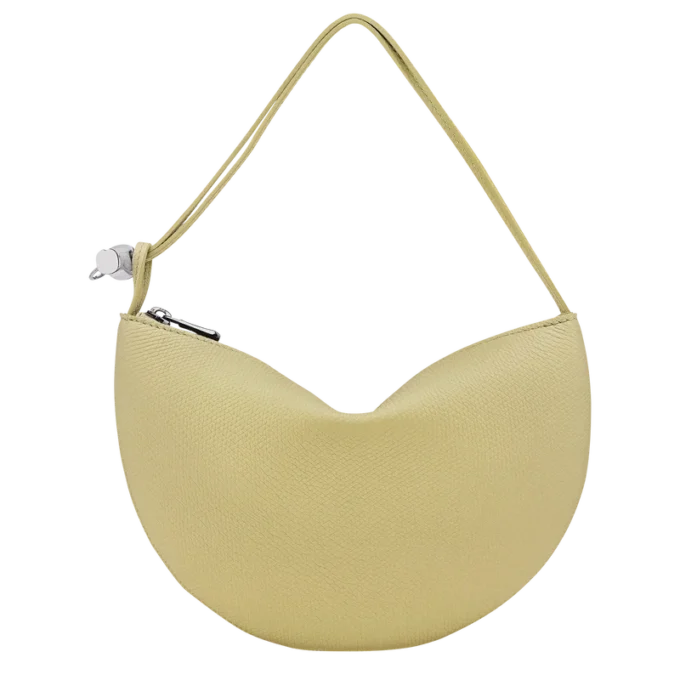 Pistazie – Leder-Clutch Le Roseau