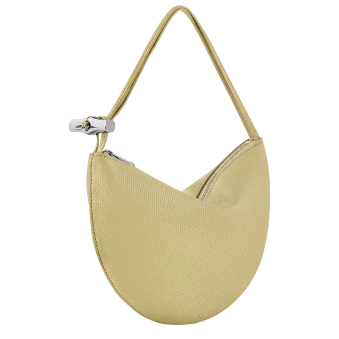 Pistazie – Leder-Clutch Le Roseau