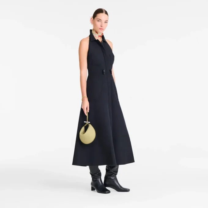 Pistazie – Leder-Clutch Le Roseau
