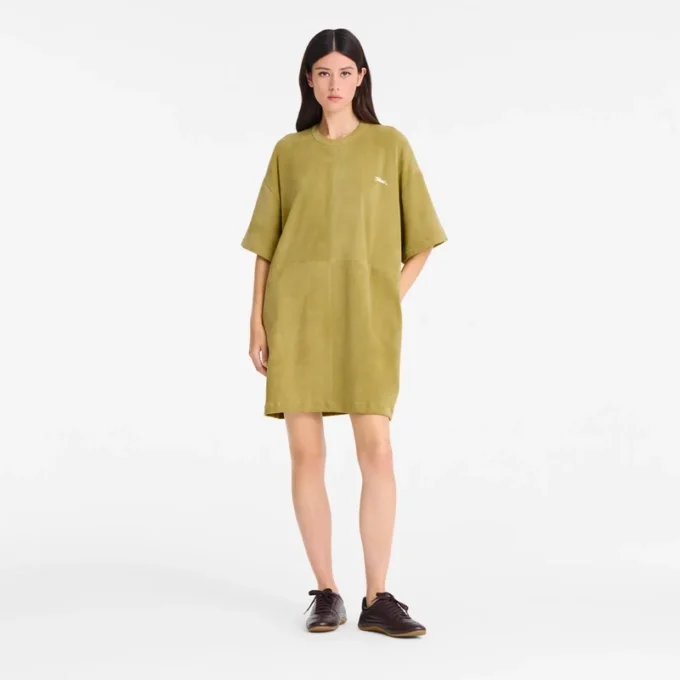 Pistazie – Lederkleid