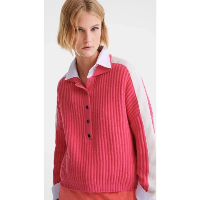 Pullover mit Polokragen Pullover mit Polokragen