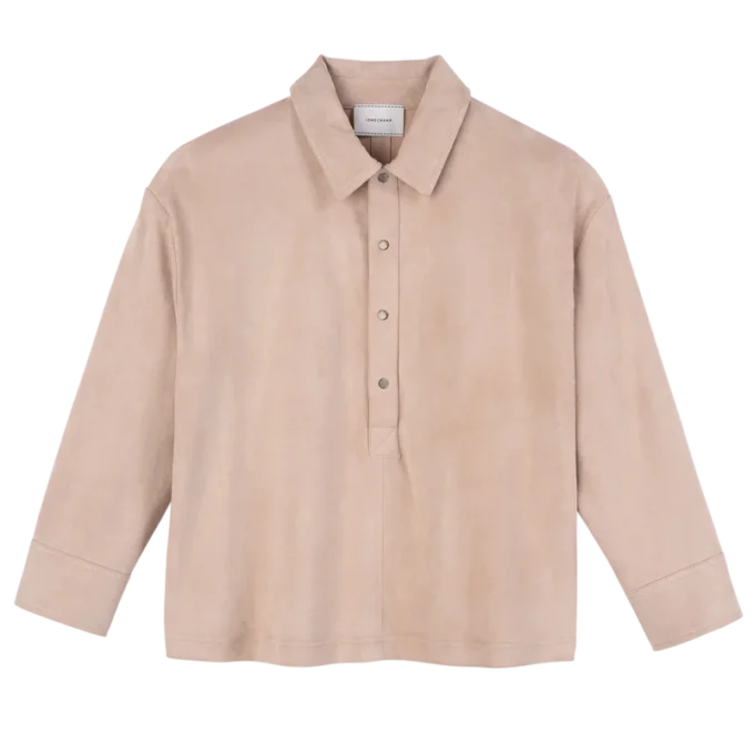 Rosa – Leder-Poloshirt Rosa – Leder-Poloshirt