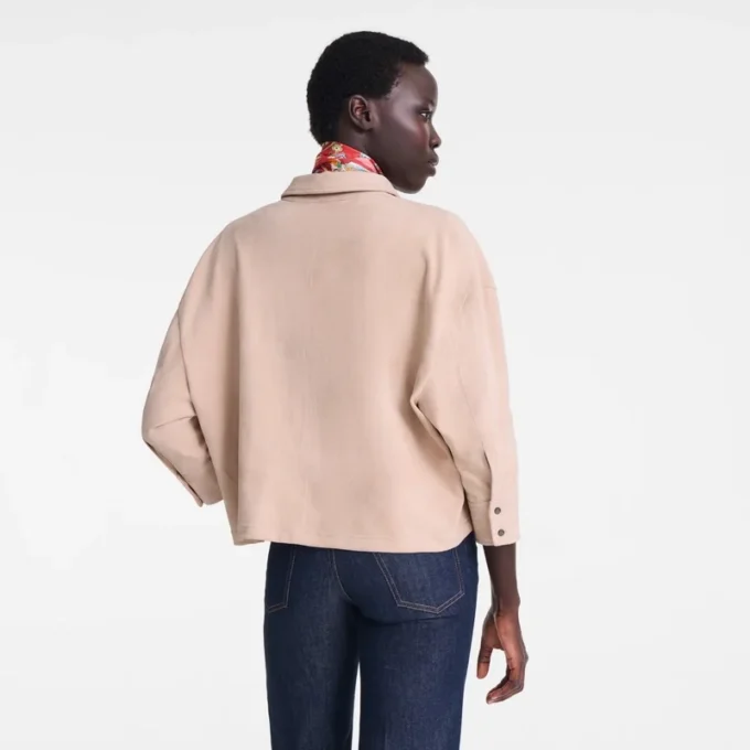 Rosa – Leder-Poloshirt Rosa – Leder-Poloshirt