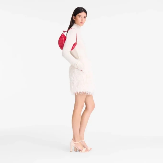 Rot – Canvas Le Roseau Clutch Rot – Canvas Le Roseau Clutch