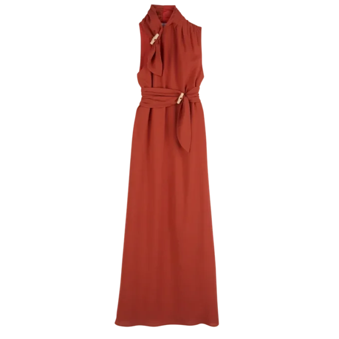 Rot – Gabardine-Kleid Rot – Gabardine-Kleid