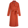 Rot – Wasserabweisender Trenchcoat aus technischem Canvas