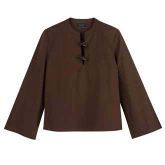 Schokoladenbraun – Popeline-Hemd