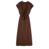 Schokoladenbraun – Popeline-Kleid Schokoladenbraun – Popeline-Kleid