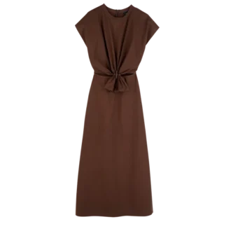 Schokoladenbraun – Popeline-Kleid