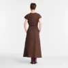 Schokoladenbraun – Popeline-Kleid Schokoladenbraun – Popeline-Kleid