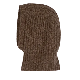 Schokoladenbraun – Strick-Sturmhaube