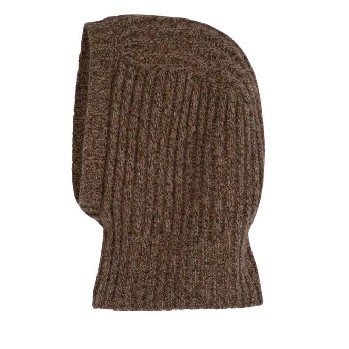 Schokoladenbraun – Strick-Sturmhaube