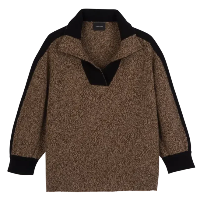 Schokoladenbraun – Strickpullover Schokoladenbraun – Strickpullover