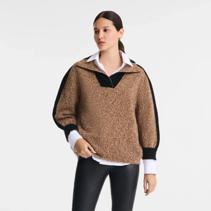 Schokoladenbraun – Strickpullover Schokoladenbraun – Strickpullover