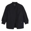 Schwarz – Crêpe-Jacke Schwarz – Crêpe-Jacke