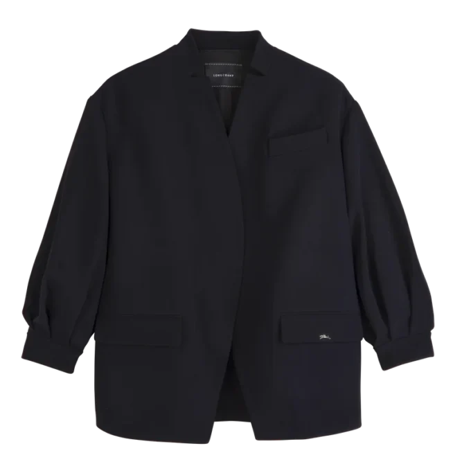Schwarz – Crêpe-Jacke Schwarz – Crêpe-Jacke