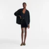 Schwarz – Crêpe-Jacke Schwarz – Crêpe-Jacke